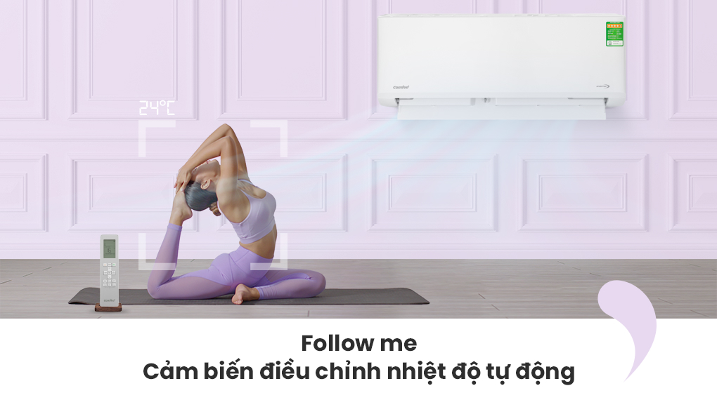 Máy lạnh Comfee Inverter 1 HP CFS-10VDGF-V - Cơ chế thổi gió Máy lạnh Comfee Inverter 1 HP CFS-10VDGF-V - Cơ chế thổi gió