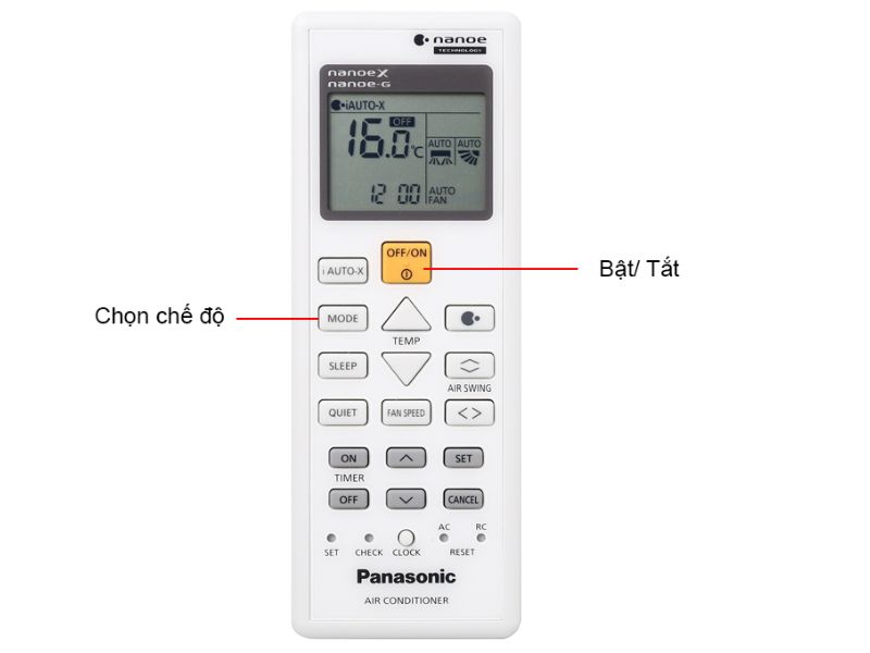 Cách Sử Dụng Điều Khiển Điều Hòa Panasonic Nanoe X Hiệu Quả
