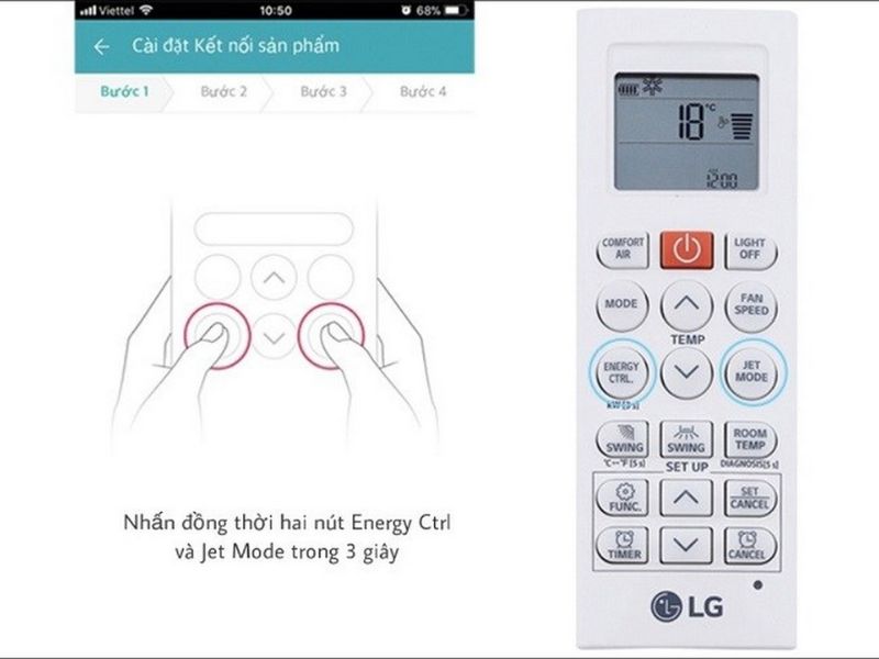 Hướng Dẫn Kết Nối Điện Thoại Với Máy Lạnh LG