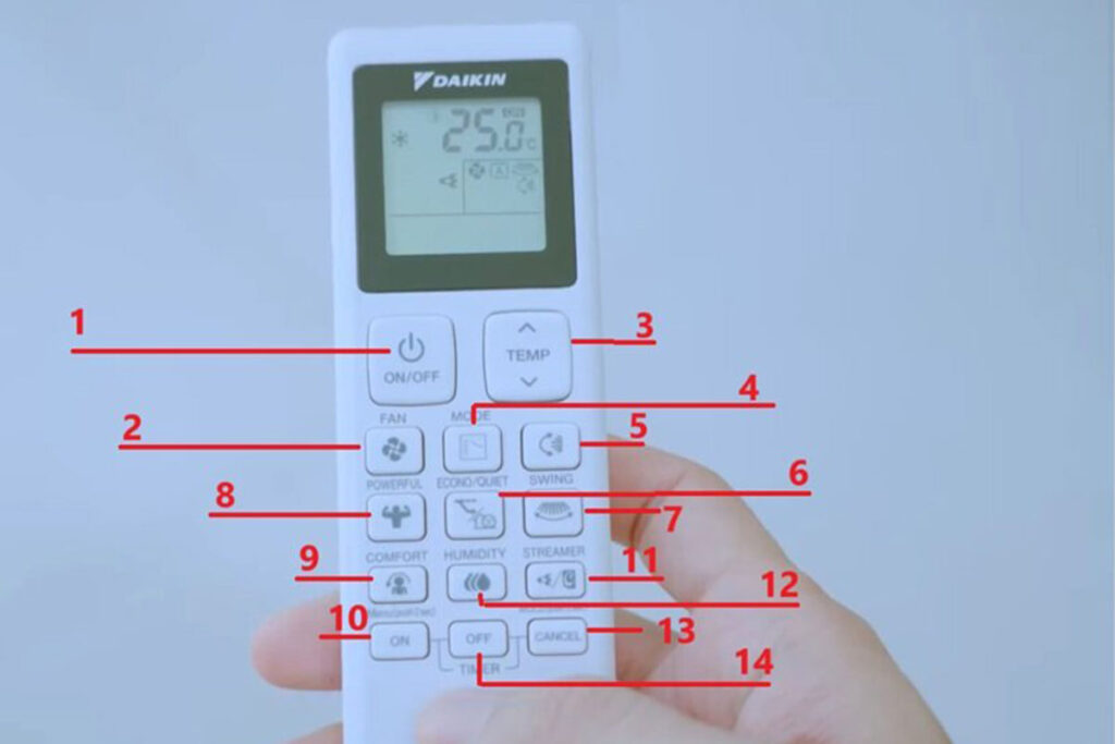 Hướng dẫn cách sử dụng điều khiển máy lạnh Midea