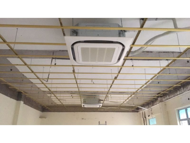 Thi Công Máy Lạnh Giấu Trần Nối Ống Gió Panasonic