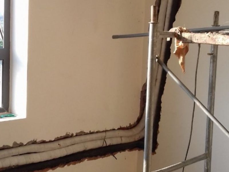 Tối ưu mỹ quan không gian khi đi ống âm tường