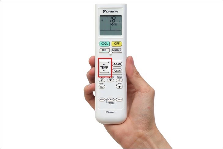 cách hiển thị nhiệt độ trên điều khiển điều hoà