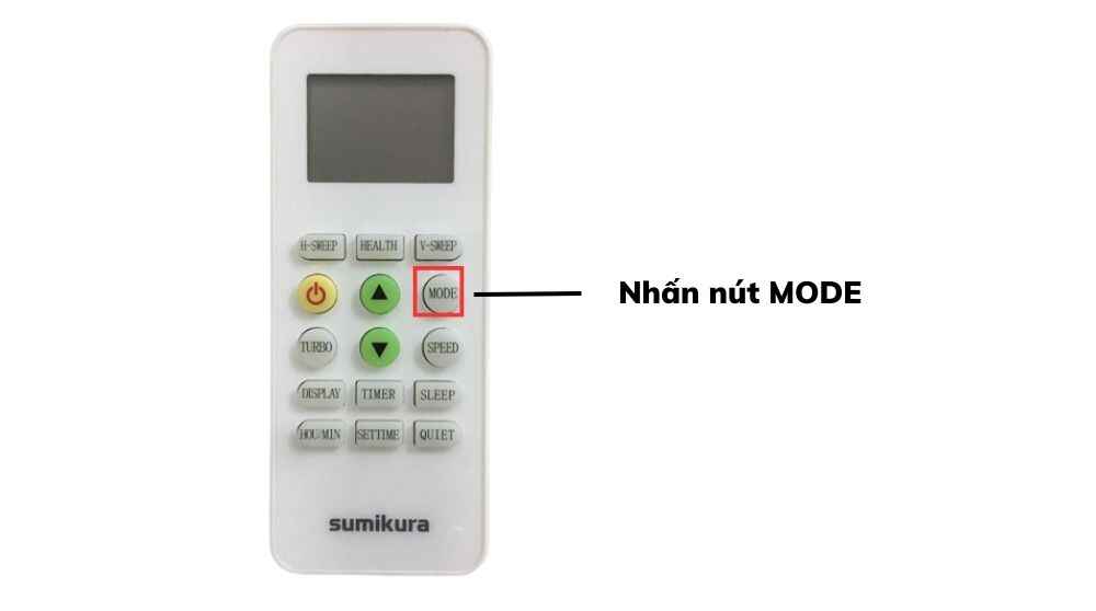 Sử Dụng Điều Khiển Điều Hòa 2 Chiều Sumikura