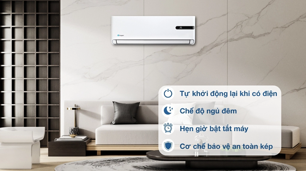 Máy lạnh treo tường Cassper GC09-IB36 1.0 Inverer Model 2026