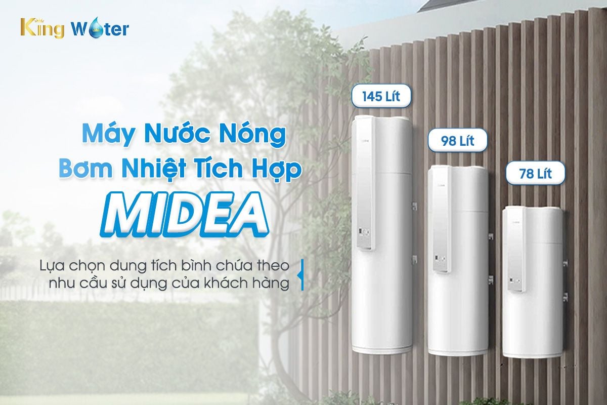 Bơm nhiệt tích hợp Midea có thể linh hoạt lắp đặt ở mọi nơi