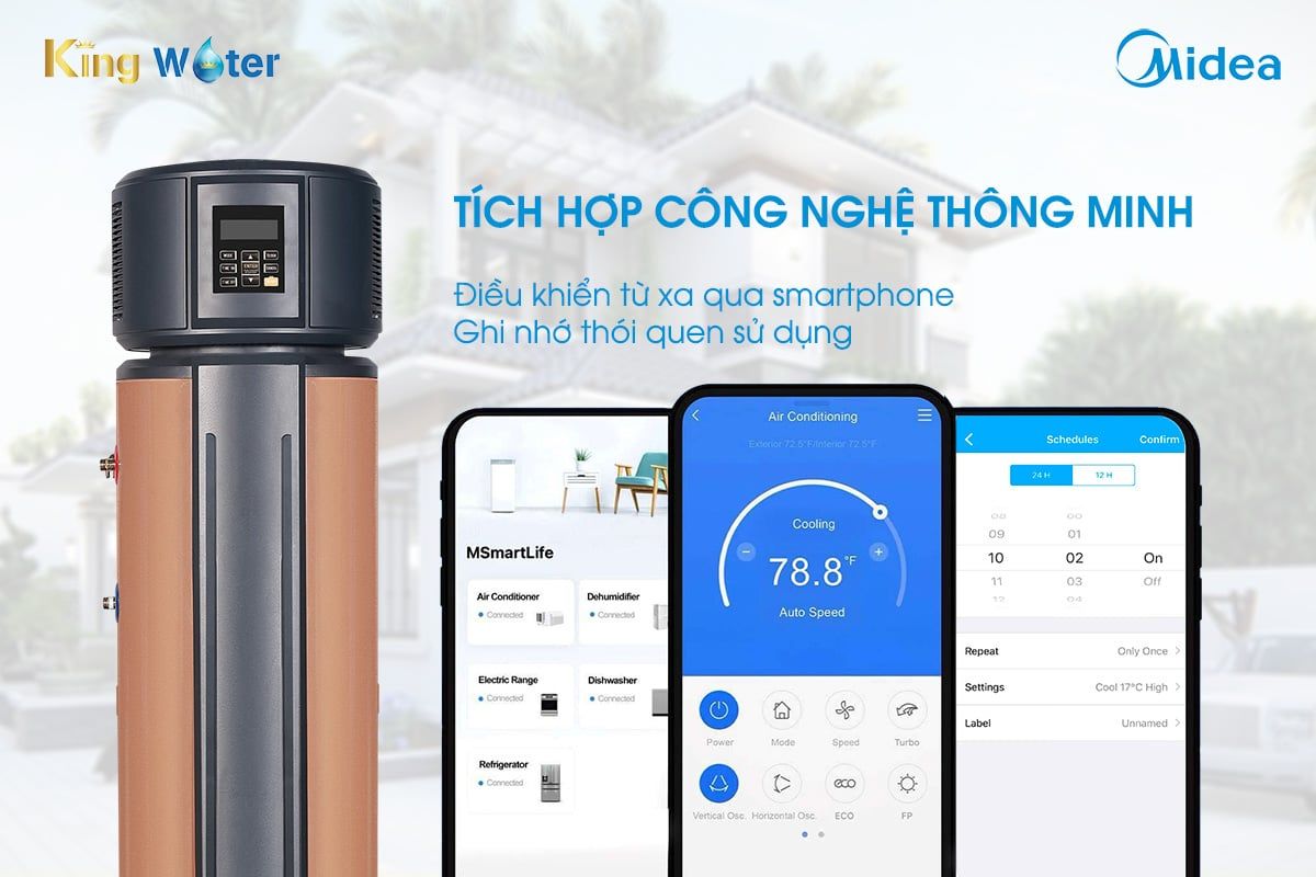 Công nghệ thông minh bơm nhiệt Midea RSJ15-190RDN3- E