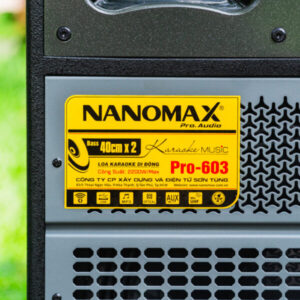 Loa Kéo Điện Nanomax Pro-603 Bass Đôi 40cm 2200w