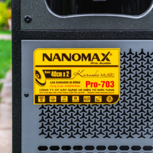 Loa Kéo Điện Nanomax Pro-703 Bass Đôi 40cm 2400w