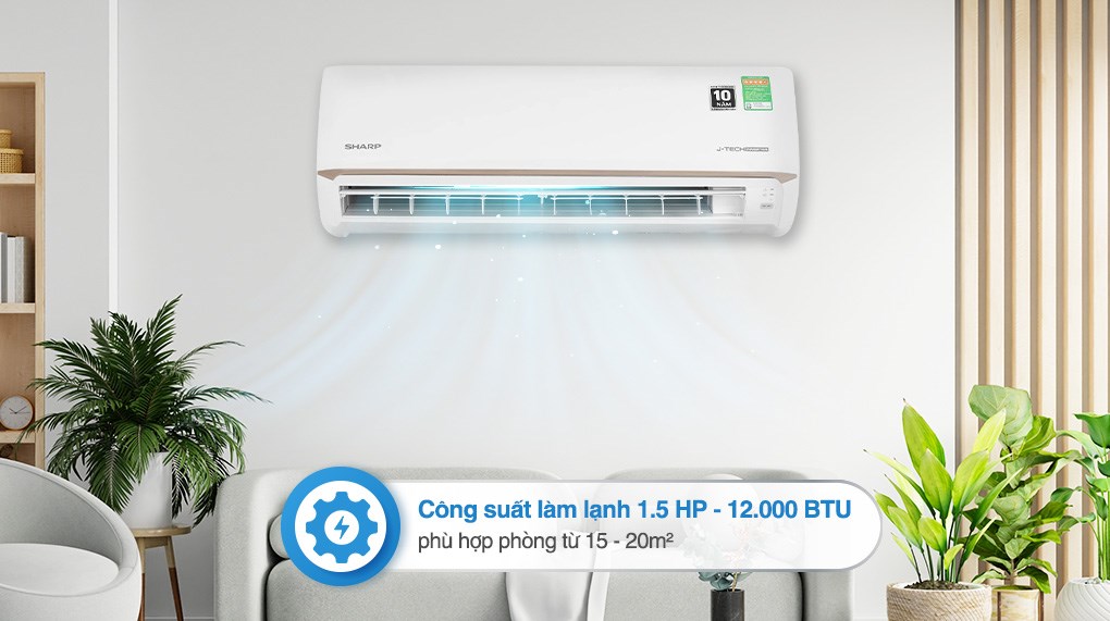 Máy lạnh Sharp AH-X13CEWC Inverter 1.5Hp - thiết kế sang trọng, phân phối bởi Lê Phạm
