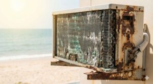 Sửa Máy Lạnh Bị Ăn Mòn Dàn Nóng Do Môi Trường Biển