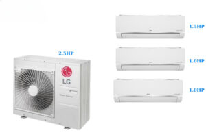 Combo Multi LG 1 Dàn Nóng 2.5HP + 3 Dàn Lạnh 1.0HP/1.0HP/1.5HP