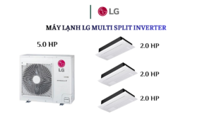 Combo Multi LG 1 D.Nóng 5.0HP + 3 D.Lạnh Âm Trần 1 Hướng 2.0HP x 3
