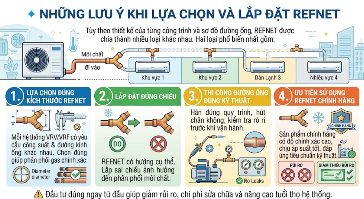 Những Lưu Ý Khi Lựa Chọn Và Lắp Đặt REFNET