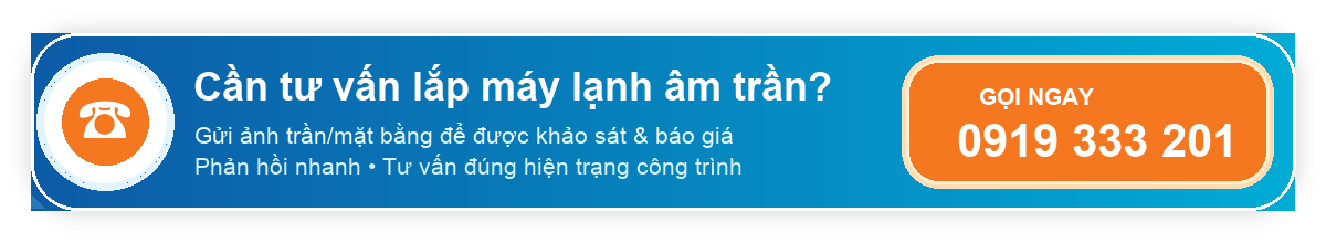 Gọi tư vấn lắp máy lạnh âm trần Điện Lạnh Lê Phạm 0919 333 201