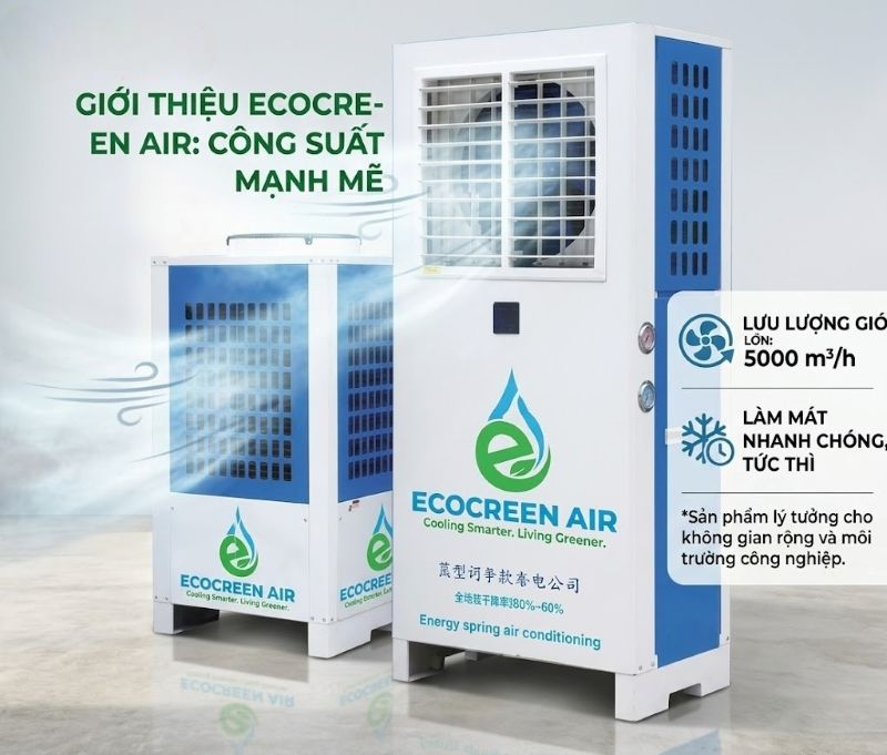 Lưu lượng gió 5.000 m³/h